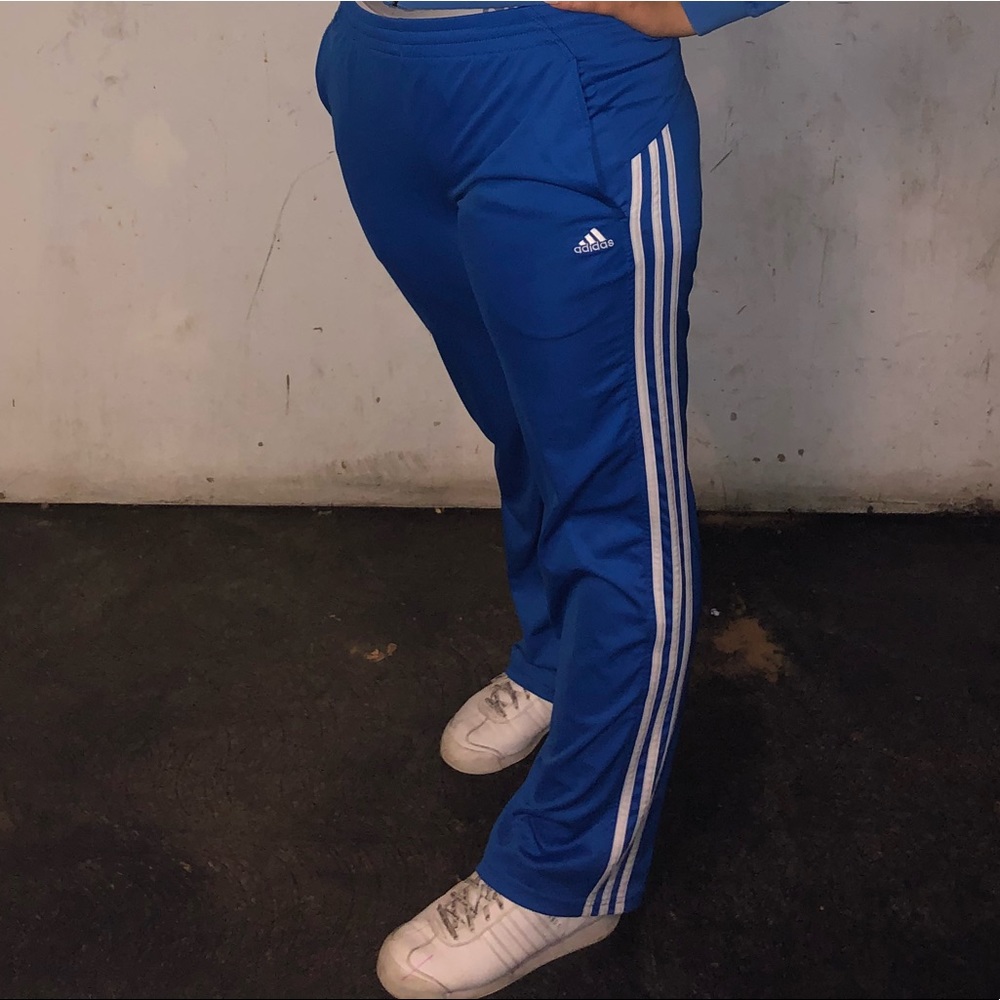 Blue Adidas Track Pants Sz XL